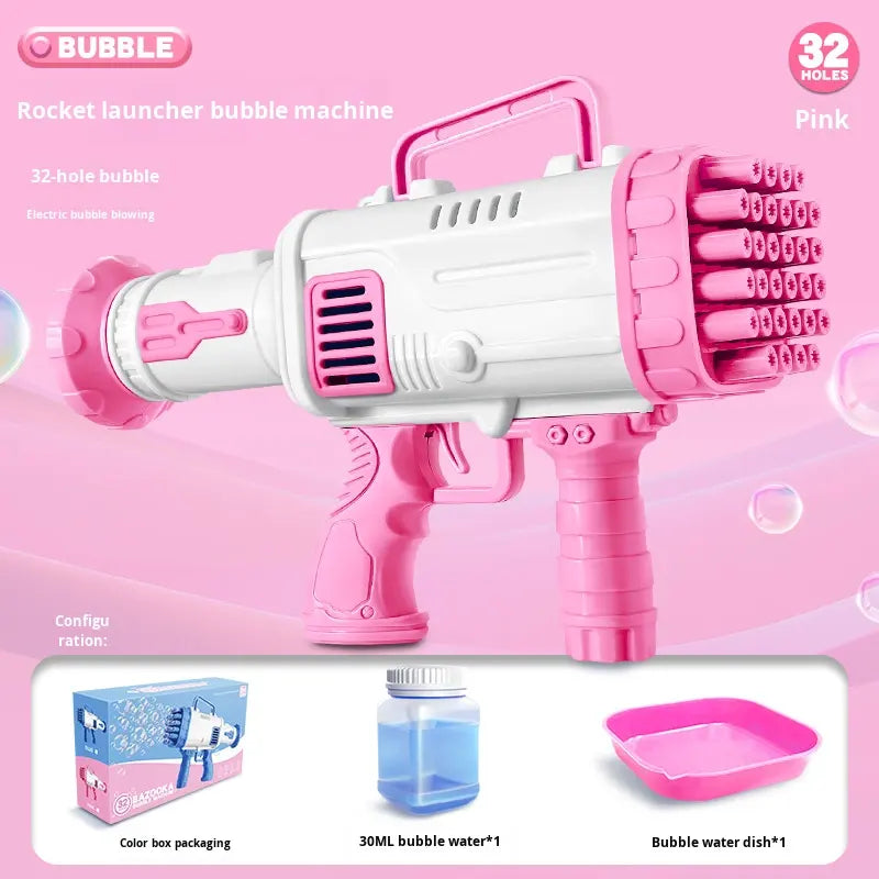 Kids Automatic Multi-Nozzle Bubble Blaster Gun