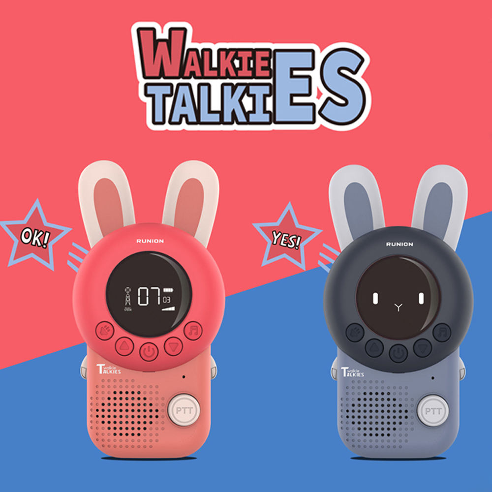 Cute Bunny Walkie-Talkie Toy for Kids with Long Range & Flashlight