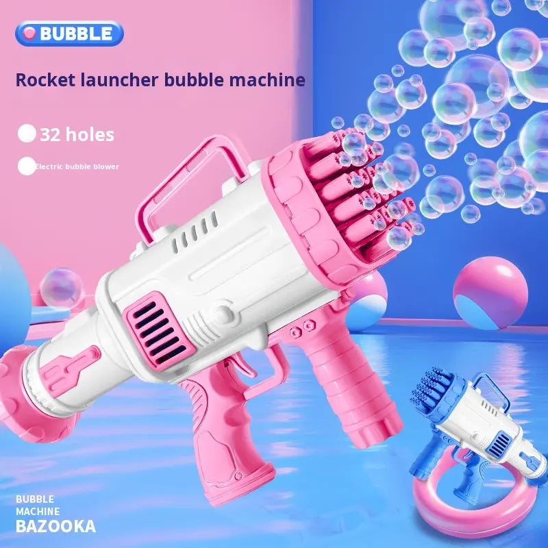 Kids Automatic Multi-Nozzle Bubble Blaster Gun