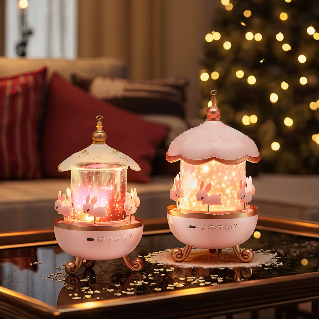 Magical Bunny Starry Sky Projector Music Box ✨🐰