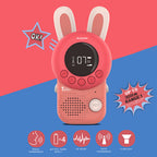Cute Bunny Walkie-Talkie Toy for Kids with Long Range & Flashlight
