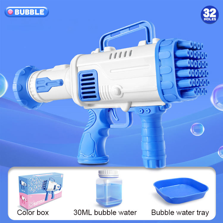 Kids Automatic Multi-Nozzle Bubble Blaster Gun