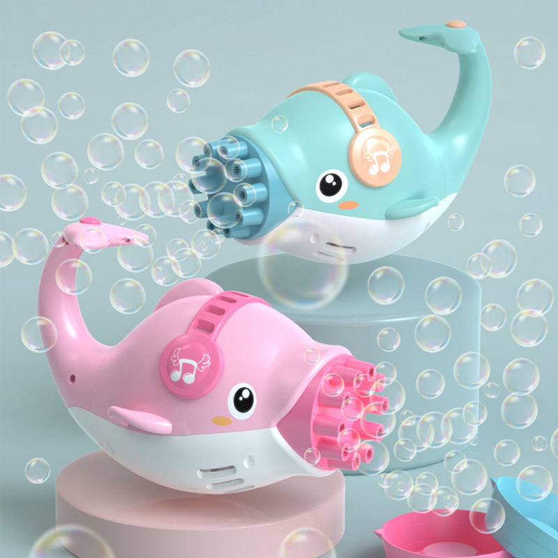 Dolphin Bubble Machine Toy – 10-Hole Automatic Bubble Blower for Kids 🐬🫧