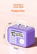 Large-Capacity Safe Plastic Piggy Bank in Box Shape Exclusive Access Savings Gift with Password Entry for Boys and Girls