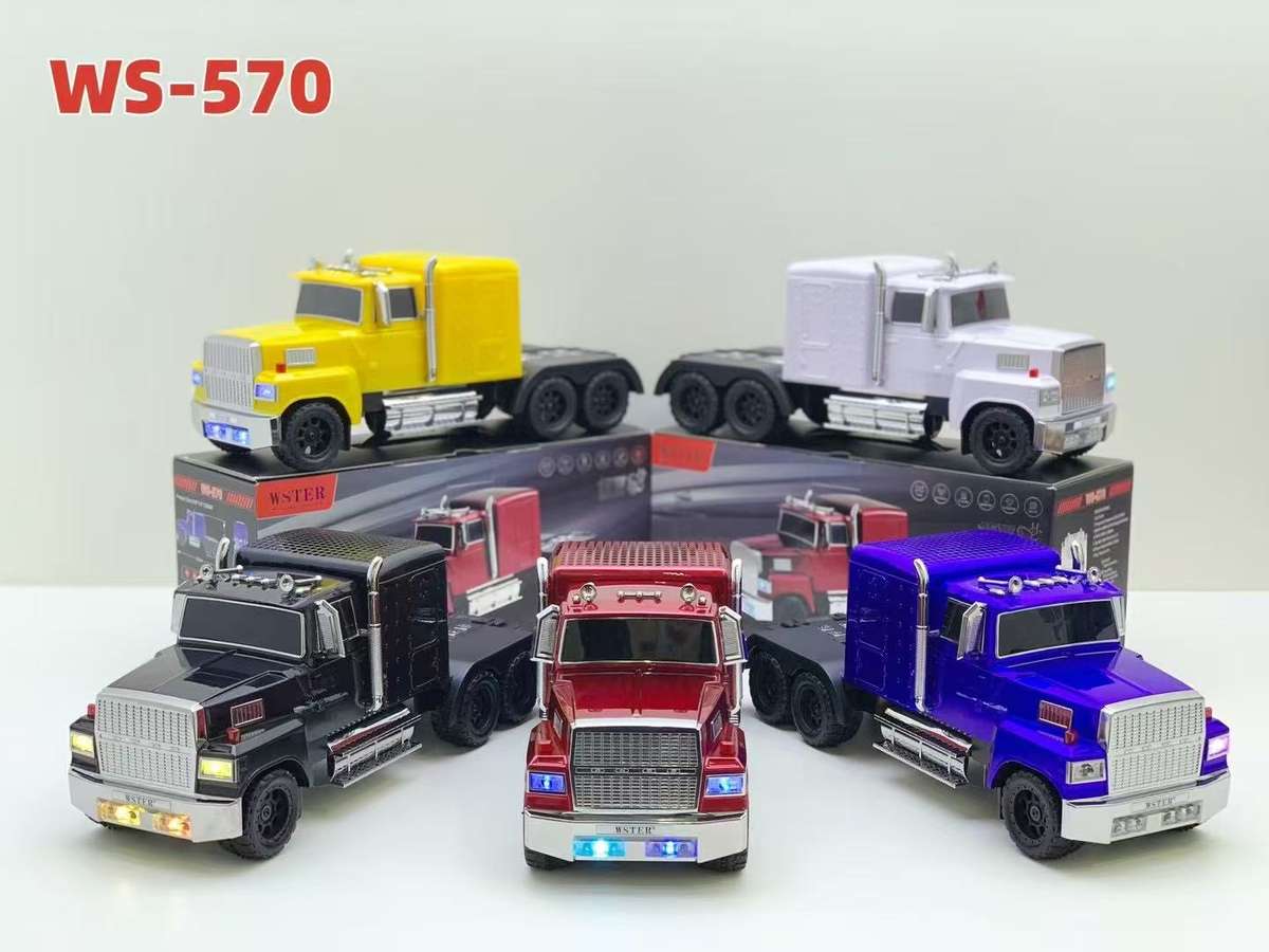 Retro Truck Model Bluetooth Replica Speaker – Portable HD Sound, TWS Stereo,FM Radio,LED Party Lights,Built-in Microphone Hands-Free,Surprise Portable Gift for Car Enthusiasts(Red)