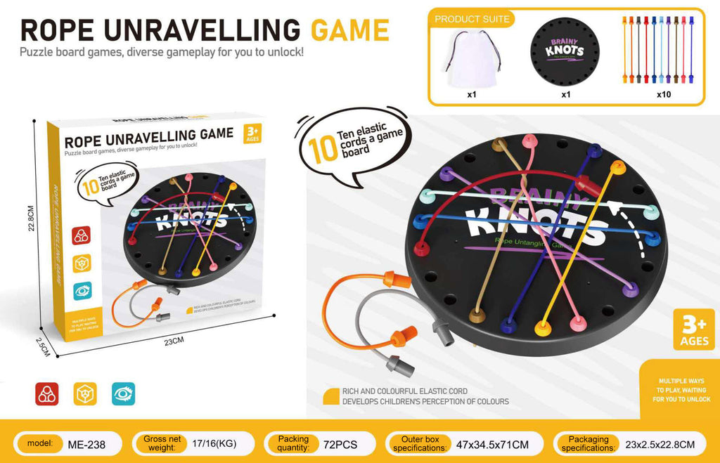 Interactive String Puzzle Board Game for Kids