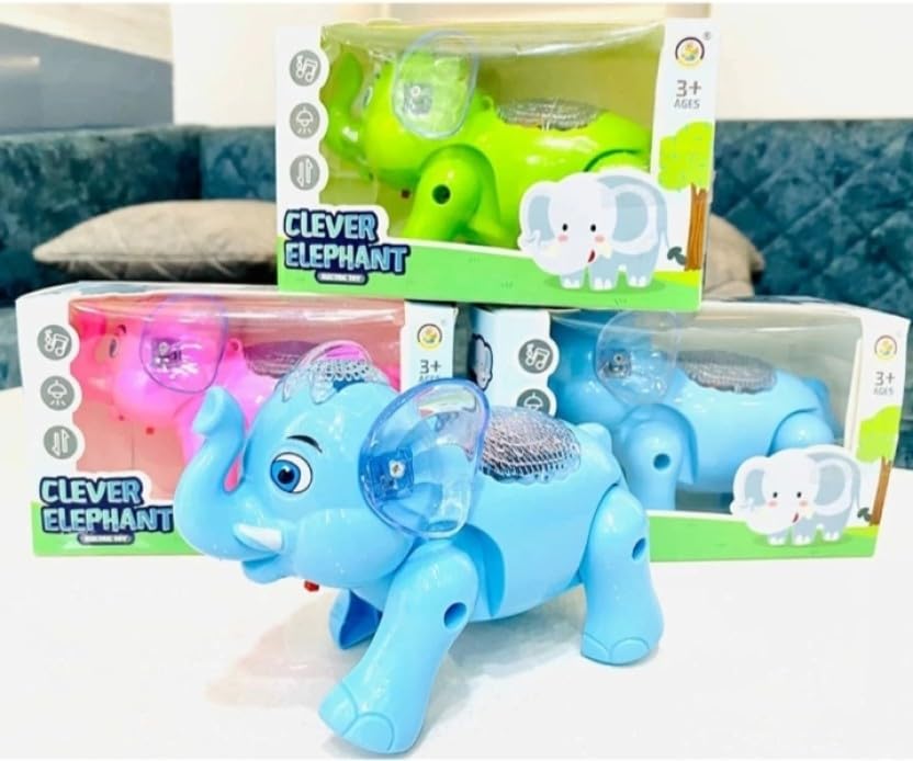 Clever Elephant Musical Walking Toy with Lights & Sound for Kids (3+ Years) 🐘🎵