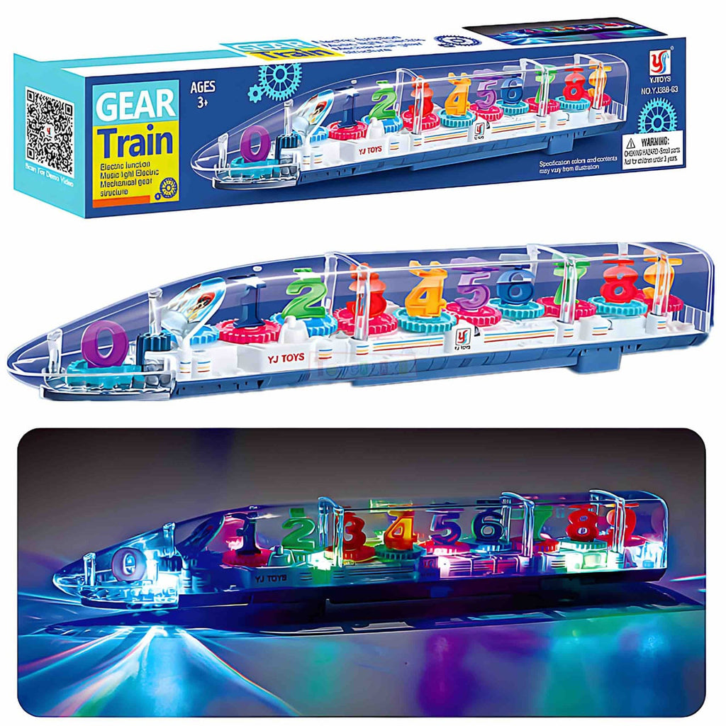 LED Light-Up Number Train Toy with Musical & Colorful Flashing Lights 🚂✨
