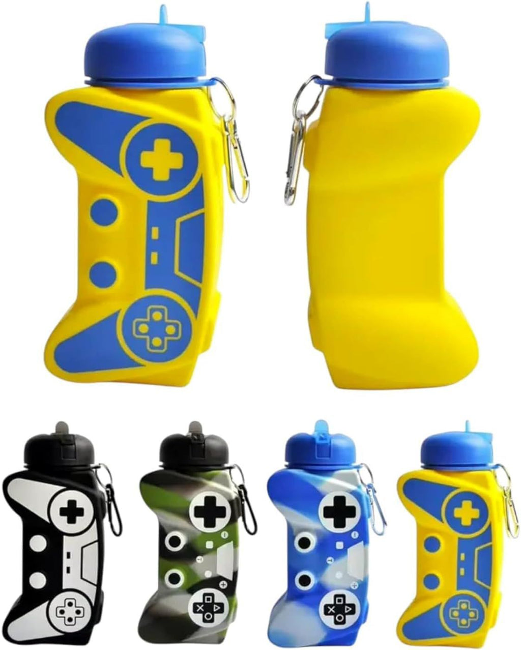 🎮 Game Controller Shape Silicone Water Bottle – 550ML