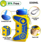 🎮 Game Controller Shape Silicone Water Bottle – 550ML