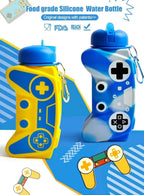 🎮 Game Controller Shape Silicone Water Bottle – 550ML