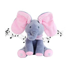 Peekaboo Elephant Plush Toy with Music & Moving Ears