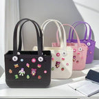 Silicon Tote Bag with 16 pcs accessories Perfect beach bag for women and kids