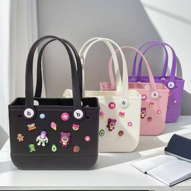 Silicon Tote Bag with 16 pcs accessories Perfect beach bag for women and kids