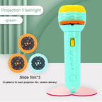 ✨ Kids Animal Projection Flashlight Toy – Fun Learning Projector Torch for Children 🐘🌈