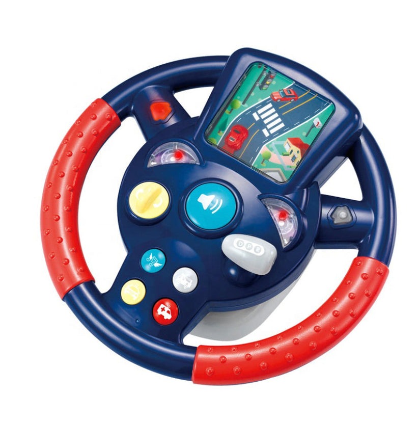 Musical Kids Steering Wheel Toy with Engaging Car Sounds