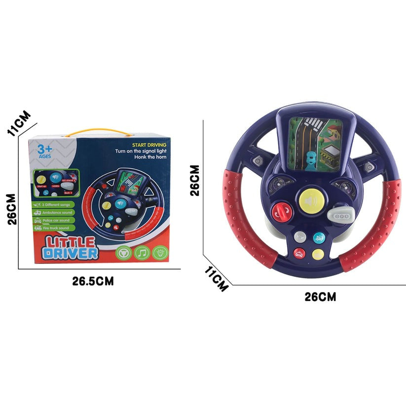 Musical Kids Steering Wheel Toy with Engaging Car Sounds
