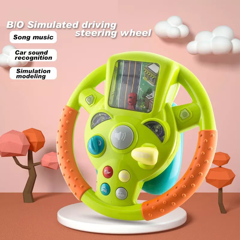 Musical Kids Steering Wheel Toy with Engaging Car Sounds