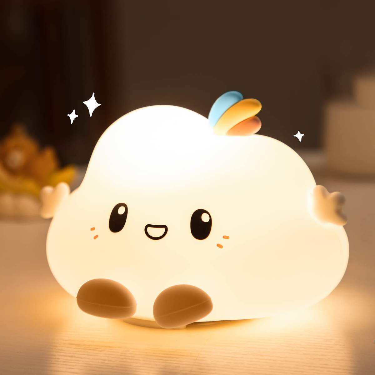 ☁️ RGB Cloud Night Lamp with Remote Control ✨