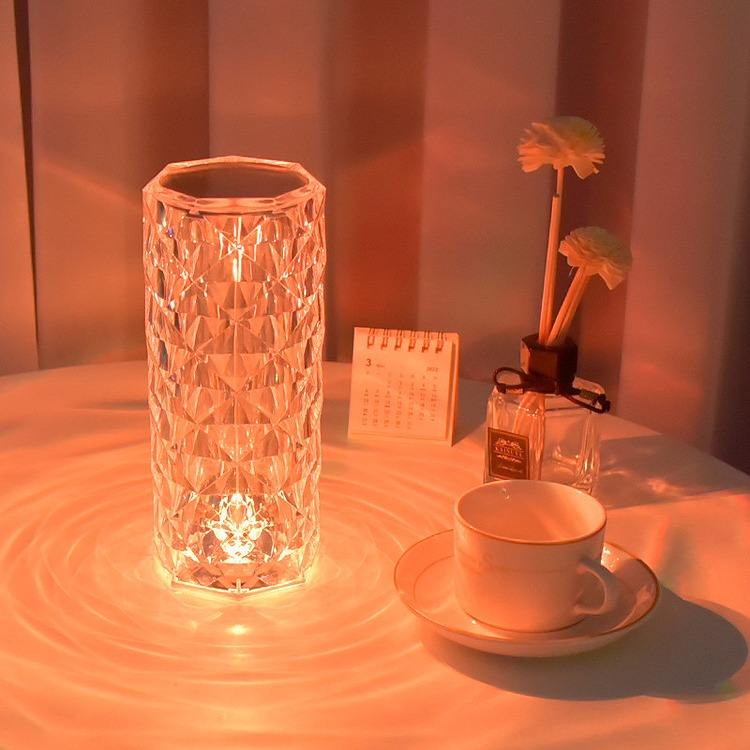 Crystal RGB Diamond Touch Lamp with Remote
