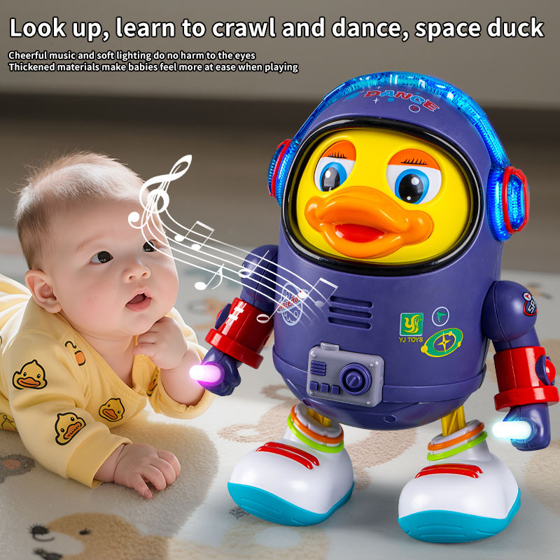 🚀 Space Duck Adventure Toy – Walking, LED Lights & Musical Fun for Kids