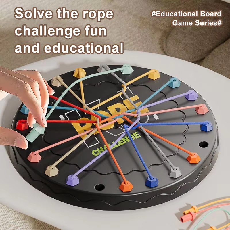 Interactive String Puzzle Board Game for Kids
