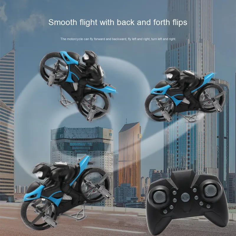 Flying RC Motorcycle – Land & Air Dual Mode (2-in-1)