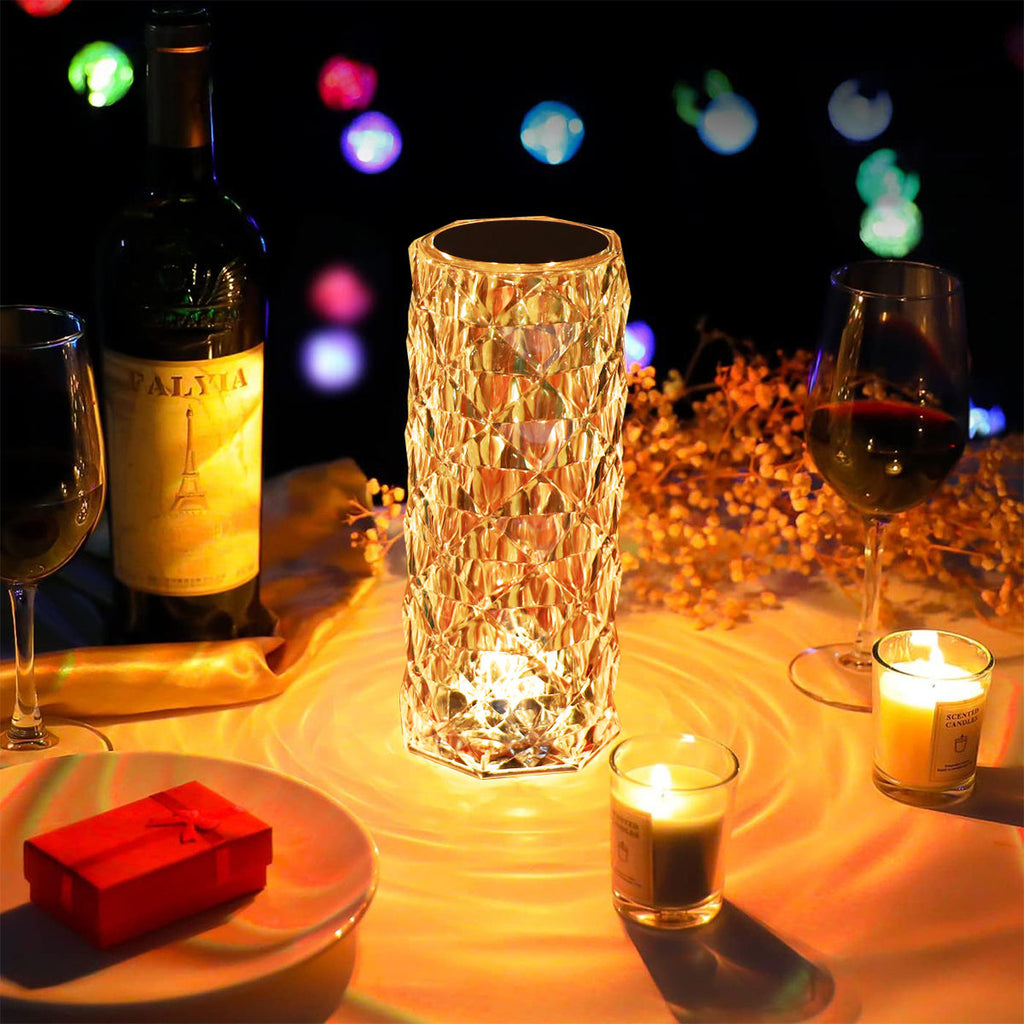 Crystal RGB Diamond Touch Lamp with Remote