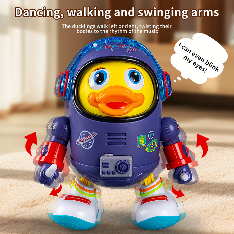 🚀 Space Duck Adventure Toy – Walking, LED Lights & Musical Fun for Kids