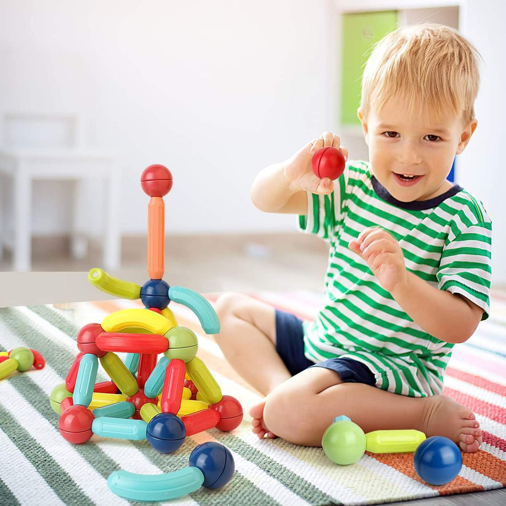 25 PCS Magnetic Bar Building Blocks – STEM Educational Construction Toy for Kids (3+ Years)