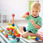 25 PCS Magnetic Bar Building Blocks – STEM Educational Construction Toy for Kids (3+ Years)