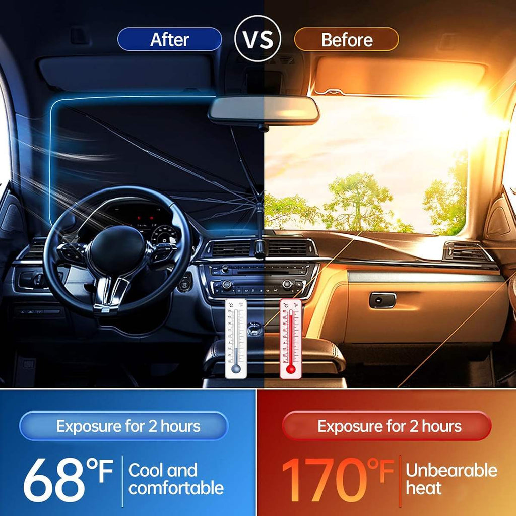 Smart Foldable Car Sun Shield