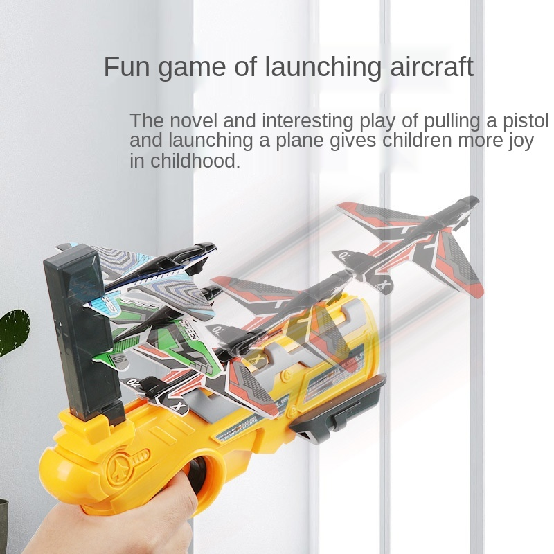 Air Battle Launcher Gun Toy – Foam Glider Plane Shooting Game for Kids