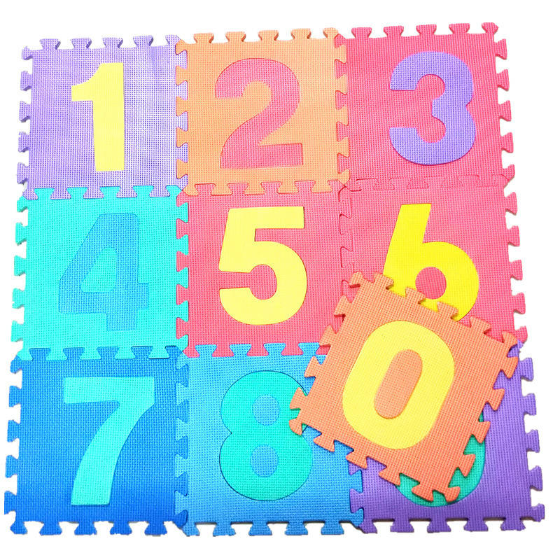 Pack of 2 Educational Alphabet & Number EVA Foam Puzzle Mats for Kids