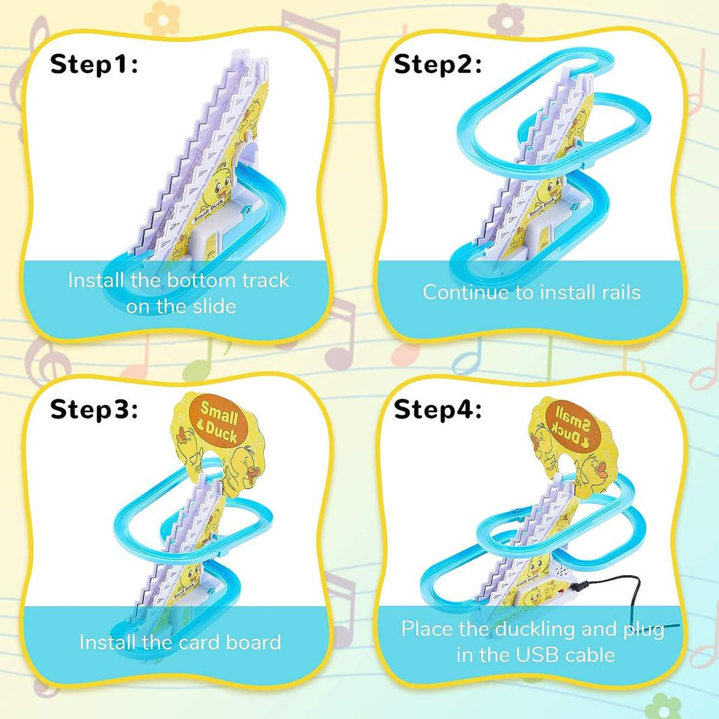 🐥 Small Duck Climbing Stair Toy With Music & Lights 🎵
