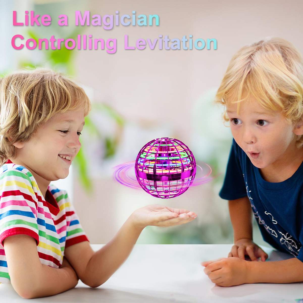 Flying LED Spinner Ball Toy – Boomerang Mini Drone