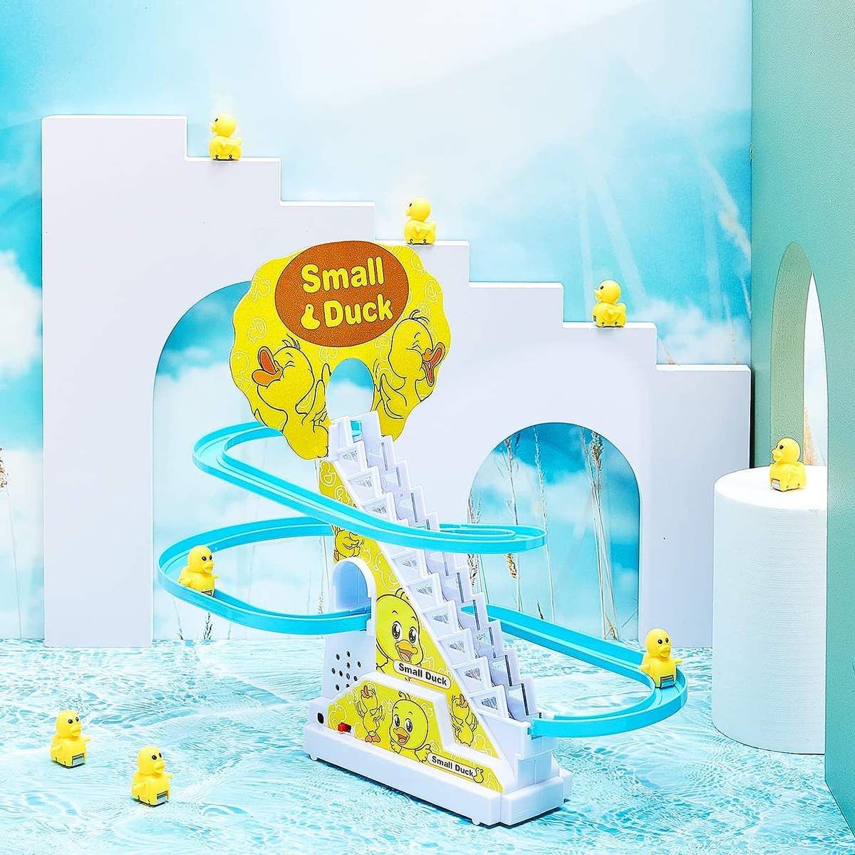 🐥 Small Duck Climbing Stair Toy With Music & Lights 🎵