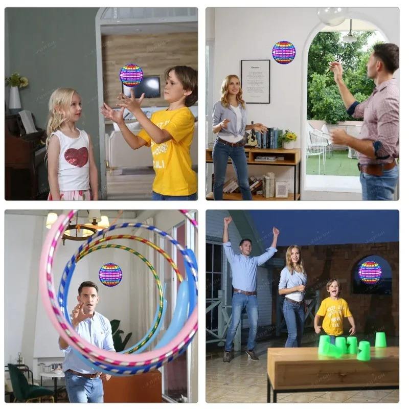 Flying LED Spinner Ball Toy – Boomerang Mini Drone