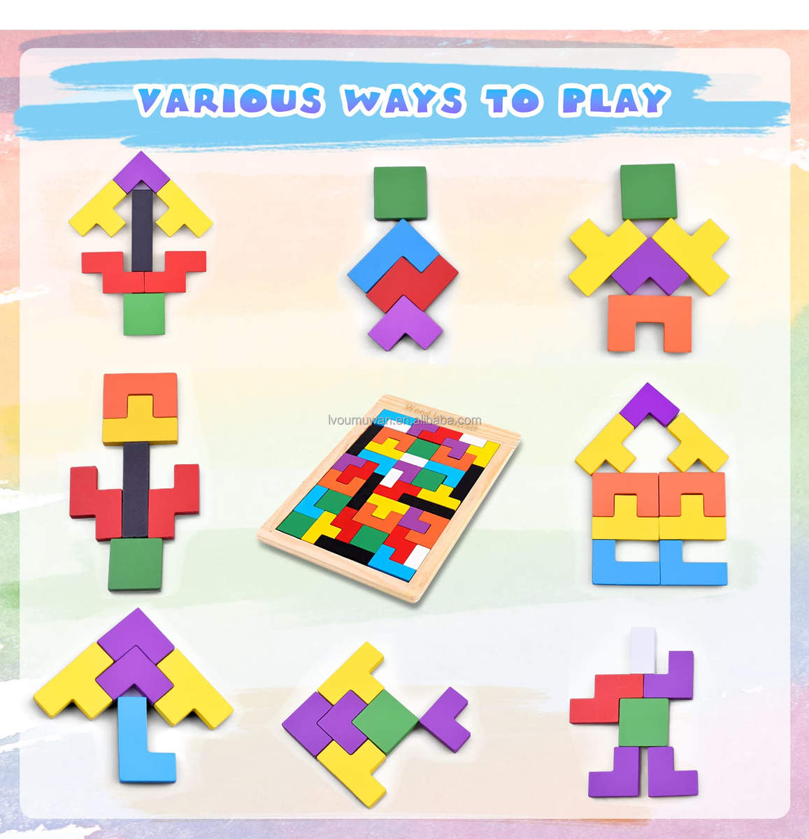 Wooden Intelligence Puzzle Board for Kids