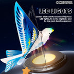 USB Rechargeable Flying Space Bird Toy with LED Lights & Smart Motion Sensor