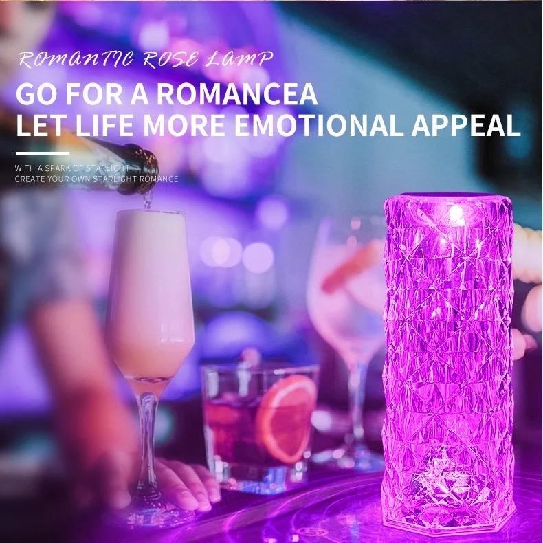 Crystal RGB Diamond Touch Lamp with Remote