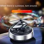 Solar Powered Helicopter Car Air Freshener – Luxury Dashboard Decor