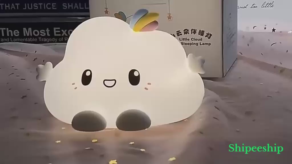 ☁️ RGB Cloud Night Lamp with Remote Control ✨
