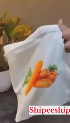 Reusable Fridge Storage Bags – Pack of 10 Cotton Fruit & Vegetable Organizer Pouches