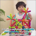 25 PCS Magnetic Bar Building Blocks – STEM Educational Construction Toy for Kids (3+ Years)