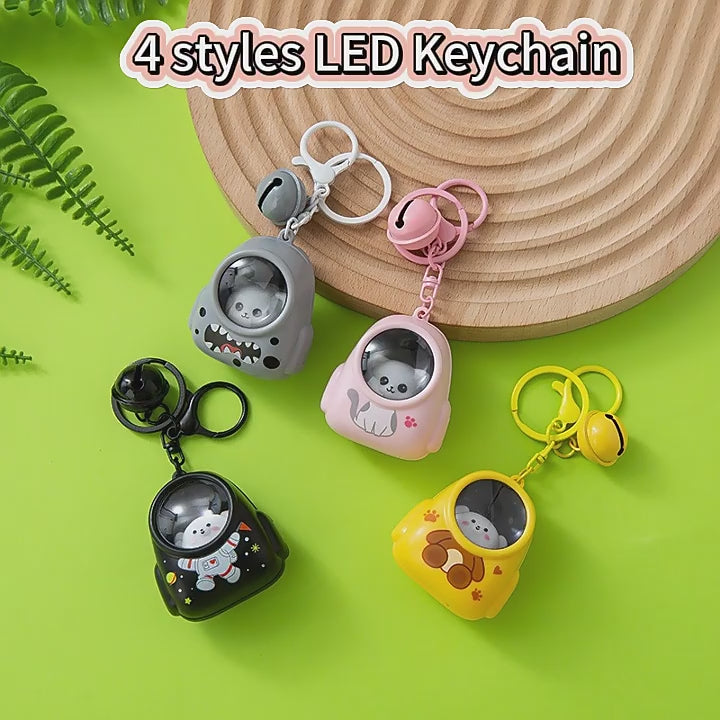 ✨ Cute LED Glow Keychain – Light up your keys, bags, and style wherever you go! 🔑💡(pack of 2)