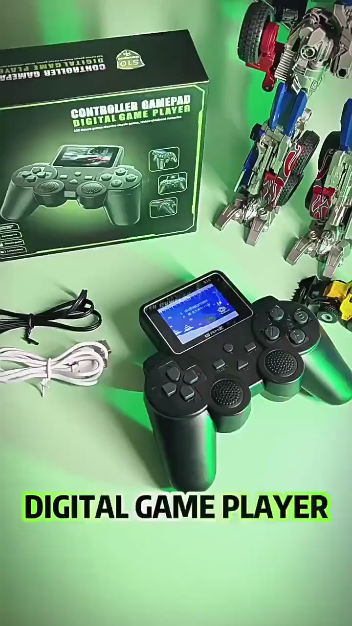 Portable Retro Game Console Controller – Built-in Games (🎮 520 Built-in Classic Games!)