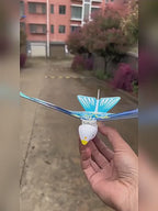 USB Rechargeable Flying Space Bird Toy with LED Lights & Smart Motion Sensor