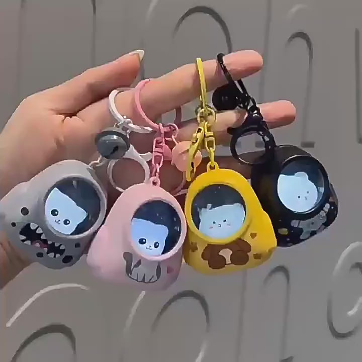 ✨ Cute LED Glow Keychain – Light up your keys, bags, and style wherever you go! 🔑💡(pack of 2)
