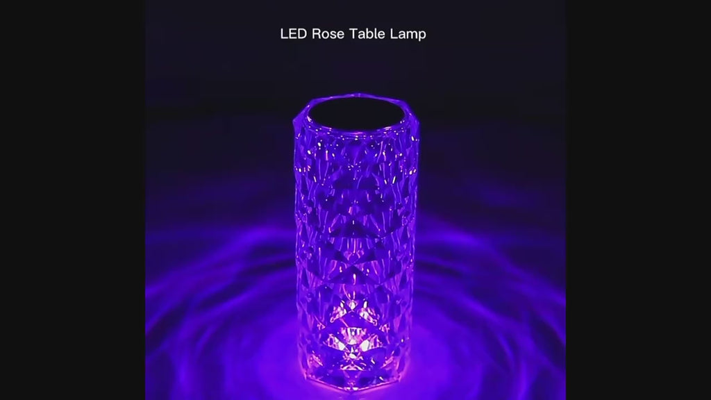 Crystal RGB Diamond Touch Lamp with Remote